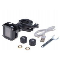 Univerzální snímač tlaku pneumatik TPMS s LCD displejem pro motocykly a skútry