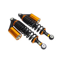 Zadní plynové tlumiče 320 mm nastavitelné pro Jawa Babetta a Jawa 50 Mustang 23 – černo-zlaté