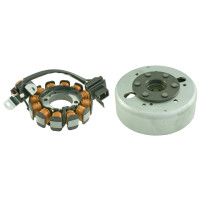Zapalování komplet, rotor + stator Aprilia/Piaggio 100cc 969228+969243