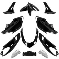 Kompletní sada plastů RMS 11 dílů pro Yamaha NMAX 125/155 2015–2020 – matná šedá metallic