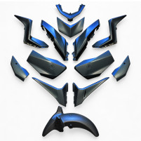 Kompletní sada plastů RMS 13 dílů pro Yamaha XMAX 125/300 2023–2024 – Dark Petrol