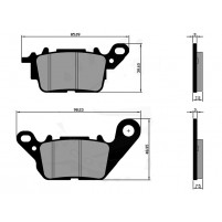 Brzdové destičky Polini pro Yamaha N-Max ABS 125i,Ocito 125