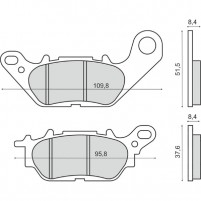 Brzdové destičky zadní Yamaha N-Max 125/150