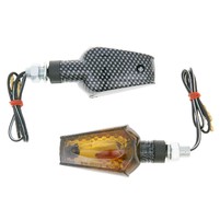 indicator light set M10 thread carbon look Beamer smoked, short version