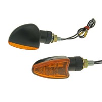 indicator light set M8 thread black Edge orange, short version