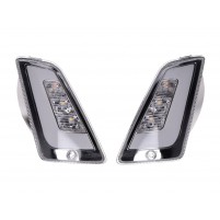 Sada předních blinkrů Power1 LED bílá s denními světly pro Vespa GT, GTL, GTV, GTS 125-300