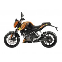 Sada nálepek Blackbird Racing Rockstar Energy pro KTM Duke 125, 200, 390 11-16