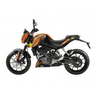 Sada nálepek Blackbird Racing Rockstar Energy pro KTM Duke 125, 200, 390 11-16