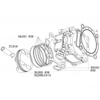 Sada pístních kroužků Polini 490cc 100 mm pro Honda CRF 450 02-05