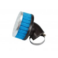 Vzduchový filtr Polini Special Air Box Filter krátký 39mm 30 ° modrý