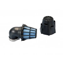 Vzduchový filtr Polini Blue Air Box 46mm 90 ° černo-modrá