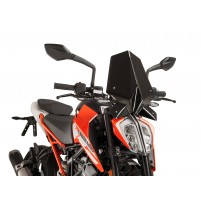 Černé plexisklo nové generace Sport pro KTM Duke 125, 200, 390 17-