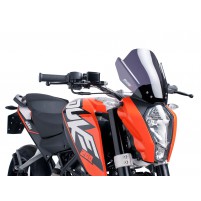 Plexisklo Puig nové generace silně tónované pro KTM Duke 125, 200, 390 11-16