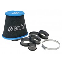 Vzduchový filtr Polini Big Evolution 28-55mm rovný černo-modrý