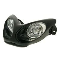 Přední světlo dual s halogenem černé pro Yamaha Aerox, MBK Nitro