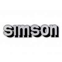 Samolepka Simson stříbrná, černá pro Simson S51