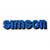 Samolepka Simson modrá, černá pro Simson S51