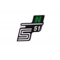 Logo S51 N zelená pro Simson S 51 N 50 3-rychlostní 1980-1987