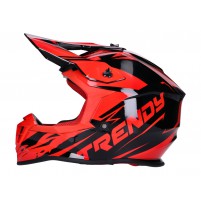 Přilba Motocross Trendy T-903 Leaper černá / červená - různé velikosti