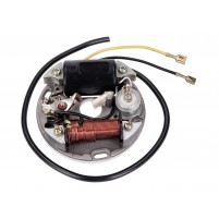 Stator pro pravotočivé zapalování s přerušovačem, 6V a 17W  pro motor Puch Maxi E50.