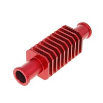 Chladič hliníkový červený (30x103mm) 17 mm hadice