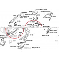 Podsedadlový plast pro Kymco Agility 125ccm