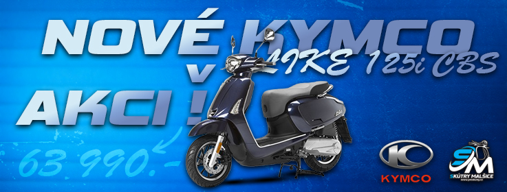 nové kymco like - Skútry Malšice